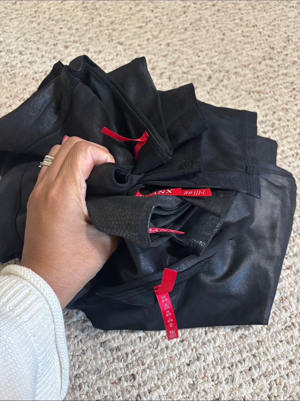 SPANX Black Assorted Leggings and Jumpsuit Pieces - Picture 8 of 8